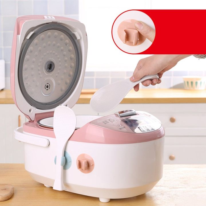 1/5/10Pcs Rice Cooker Spoon Holder Removable Cooking Tool Suction Cup Mount Scoop Reusable Rack Dining Room Color Random