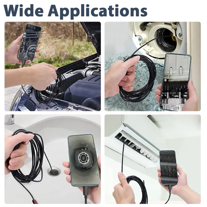 KERUI%202MP%20Single/Dual%20Lens%20Endoscope%20Camera%20Android%20Mini%20Inspection%20Camera%20for%20Iphone%20Waterproof%20Pipeline%20Borescope%20Type%20C%20IOS%20-%20Image%205