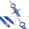 Professional Compass, Compass Geometry Set with Lock, Math and Precision Compass, Metal and Durable for Solid and Plane Precision Tool, Fit for Drafting, Drawing, Measuring(blue). 