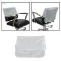 PROFESSIONAL HAIRDRESSING CHAIR BACK COVERS CLEAR BLACK 19" BARBER SHOP CHAIR PROTECTOR. 