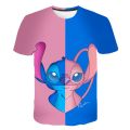 New Summer Children Disney Stitch T-shirt Disney Stitch T Shirt Disney Stitch Anime Cartoons Casual Clothes Kid Girl Boy Top Tee. 