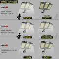 Auoyo Foldable COB Solar Light Outdoor Garden Decoration Smart Motion Sensor Waterproof Lighting Street Wall Lamps. 