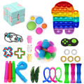 Sensory Fidget Toys Set, 19/26Pcs Flippy Chain Marble Mesh Stress Relief Hand Toys Kit. 