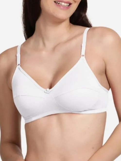 Rik Global Brands White Cotton  Bra