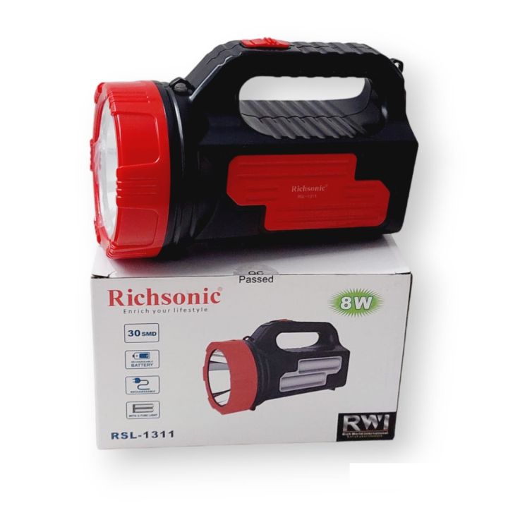 Richsonic%20Rechargeable%20High%20Power%20Torch%208W%20RSL-1311%20LED%20Light%20Search%20Light%20Flashlight%20-%20Image%204
