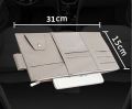 【Gray】 Car Sun Pen Business Card Holder Organizer Storage Box Clip Stowing Tidying Car Accessories. 