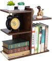 VTEC HOME Modern Desktop Bookshelf Small Bookshelf Assembled Countertop Bookcase Literature Holder Accessories Display Rack Bookcase & Shelving Home Office Stand Kids Furniture Room Storage Organizer Space Saver Office Supplies Desk Organizer - DB 225. 