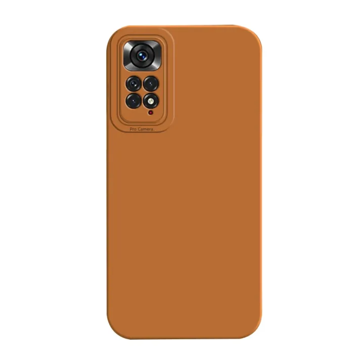 Olige Case For Redmi Note 11 11s Liquid Silicone Matte Shockproof Lens Protector Soft Phone Case Back Cover