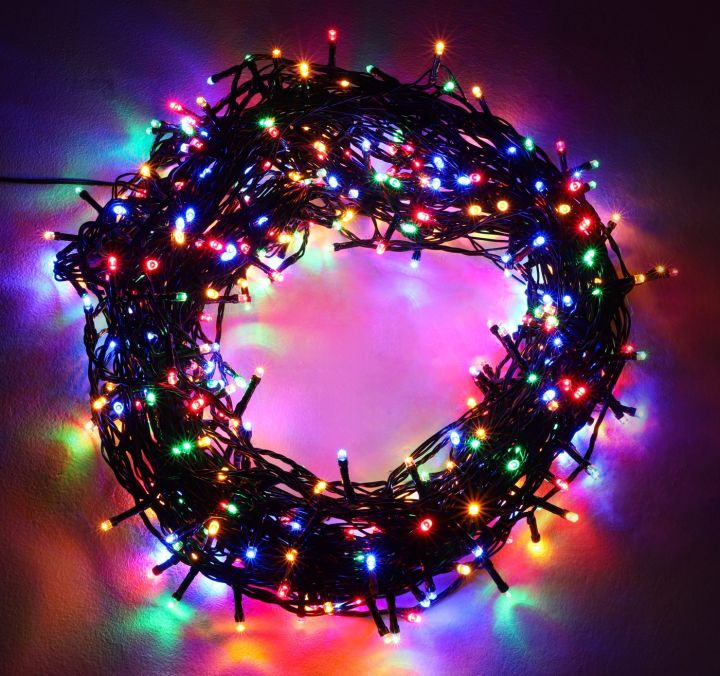 100%20Multi%20Coloured%20Super%20Bright%20LED%208%20Multi%20Function%20Energy%20Saving%20Indoor/Outdoor%20Long%20Lasting%20Christmas%20Fairy%20String%20Lights%20-%20Image%202