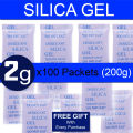 Silica Gel Desiccant Sachet 100 Packets. 