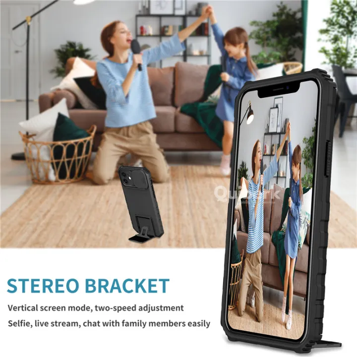 Quiberk%20for%20iPhone%2012%20Phone%20Case%20Slide%20Camera%20Cover%20Kickstand%20Hard%20Shockproof%20Armor%20Back%20Casing%20-%20Image%208