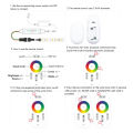 LED Controller Mini Symphony 2.4G Wireless Full Press 433 RF Remote Control LED Controller Marquee Dimmer (RGB). 