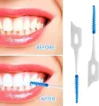 10 PCS Toothpick Teeth Plaque Remove Interdental Brushes Oral Care Hygienic Soft Rubber Bristle Teeth Cleaning Elastic brush With Thread Orthodontic Brush,Teeth Care Dental Floss Teeth Gaps Professional Deep Oral Teeth Cleaning Tools. 