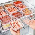Refrigerator food Storage Box with lid Frozen Meat Fresh-keeping Box Superimposed Organize Storage Containers. 