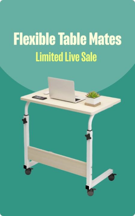Computerized Desk Lazy Desk Laptop Desktop On Home Bed Desk Simple Small Table Simple Folding Table Movable Bedside Table / Laptop Stand/ Bed Stand Table/ Table mate