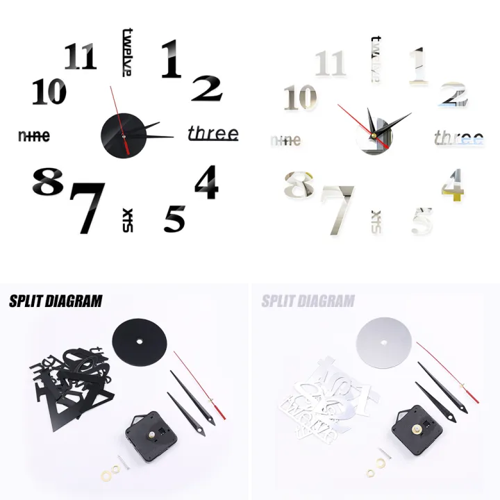3D%20Wall%20Clock%20Mirror%20Wall%20Stickers%20Creative%20DIY%20Wall%20Clocks%20Removable%20Art%20Decal%20Sticker%20Home%20Living%20Room%20Decor%201Set%20-%20Image%203