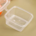 50Pcs/Pack Square Sauce Cup With Cover Clear Mini Plastic Dipping Sauce Cups. 