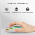 RGB Tablet Phone Computer Bluetooth Wireless Mouse Charging Luminous 2.4G USB Wireless Mouse Portable Mouse. 
