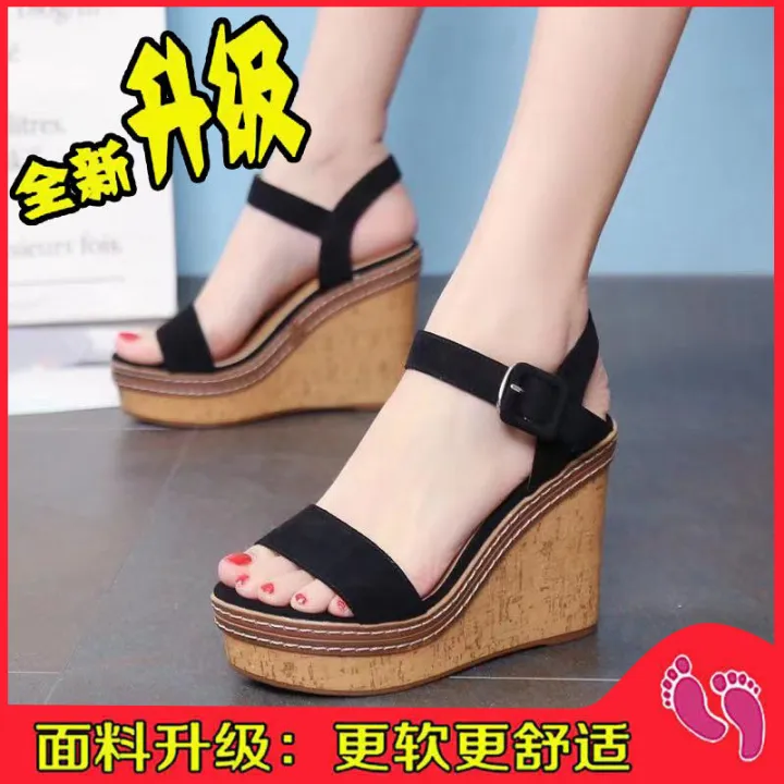 Women's%20Wedge%20Sandals%20Summer%20Platform%20European%20and%20American2023New%20Thick-Soled%20Suede%20Small%20Size%20Fashionable%20Women's%20Shoes%20High%20Heels%20-%20Image%205