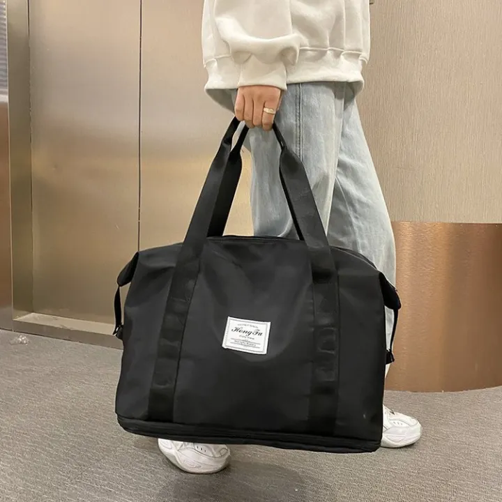 Portable%20Travel%20Bag%20Men's%20Trendy%20Short%20Business%20Trip%20Travel%20Large%20Capacity%20Lightweight%20Duffel%20Bag%20Women's%20Waterproof%20Gym%20Bag%20Yoga%20Bag%20-%20Image%202