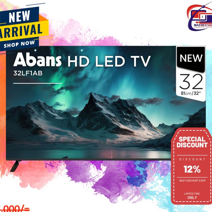 Abans 32 Inch LED TV Brand New HDMI USB LED PANNEL