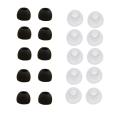 Headphones 10 Pairs Medium Size Clear Silicone Replacement Ear Buds Tips For Sony Phillips. 