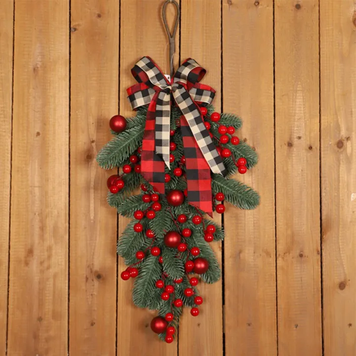 %E3%80%90Folio%20&%20Light%E3%80%91Red%20Berries%20Pine%20Branch%20Wreath%20Artificial%20Berries%20Snowy%20Pine%20Front%20Door%20Wreaths%20Wall%20Garland%20For%20Ornaments%20-%20Image%206