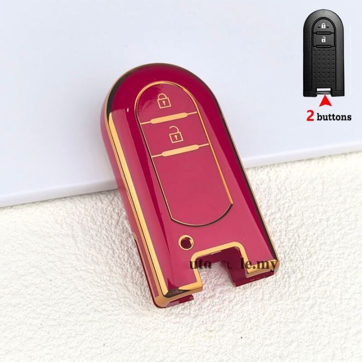 2buttons For Perodua Bezza MYVI Key Case Perodua AXIA ARUZ ALZA Key ...