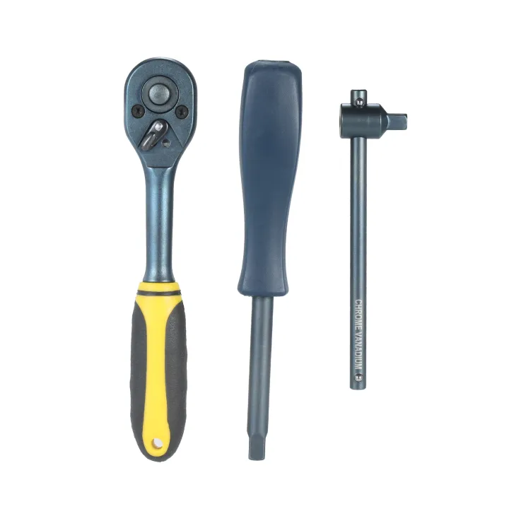 KOGEEK%20Mechanics%20Tool%20Set%201/4-Inch%20Drive%20CV-R%20Socket%20Wrench%20Ratchet%20Extension%20Adapter%20with%20S2%20Steel%20Torx%20Hex%20Slotted%20Phillips%20Pozi%20Screwdriver%20Bit%20and%20Storage%20Case%20for%20Auto%20Repairing%20Metric%2069%20Piece%20-%20Image%205