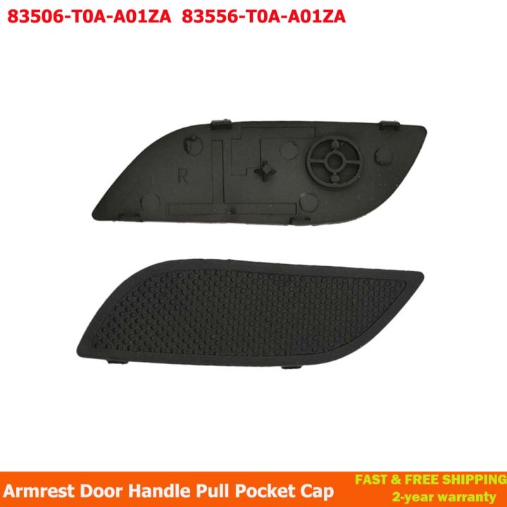 1 Pair Front Left Right Car Black Pull Pocket Cap Inner Door Handle ...