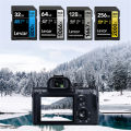 Lexar SD Card 800X 32GB 64GB V10 1667X V60 U3 C10 2000X V90 SDXC Flash Memory Card 1066X V30 UHS-II For 3D 4K Digital Camera. 