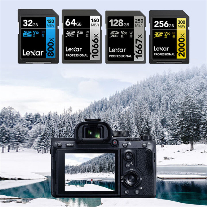 Lexar%20SD%20Card%20800X%2032GB%2064GB%20V10%201667X%20V60%20U3%20C10%202000X%20V90%20SDXC%20Flash%20Memory%20Card%201066X%20V30%20UHS-II%20For%203D%204K%20Digital%20Camera%20-%20Image%202
