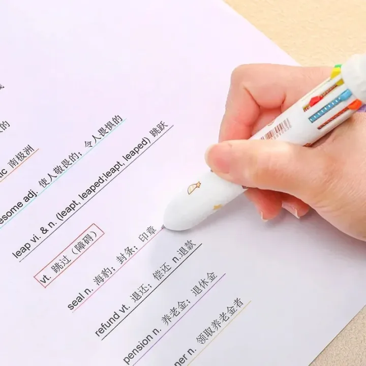 multi%20cleaning%20pen%2010%20Colors%20Ballpoint%20Pen%20Cartoon%20Bear%200.5mm%20Colorful%20Ink%20Gel%20Pens%20Kawaii%20Chrismtas%20Pens%20School%20Office%20Supplies%20Korean%20StationeryTool%20Sets%20-%20Image%206