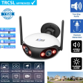 4K Dual Lens 180 Panoramic WIFI Camera  AI POE IP Security Camera Outdoor Waterproof CCTV camera. 