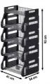 Multipurpose High Quality Plastic Smart Rack With Portable Wide Shelve Storage Rack For Kitchen, Cloth with 5 Shelves. 