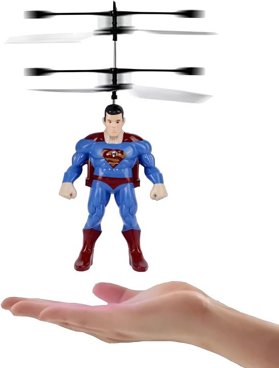 Flying Superhero Man Remote Control Toy with LED Lights