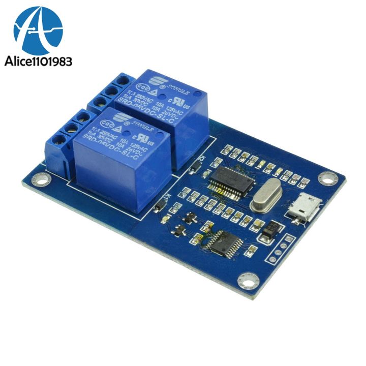 Usb%205v%202%20Channel%20Way%202ch%20Relay%20Module%20Usb%20Control%20Relay%20Serial%20Port%20Controller%20Diy%20Kit%20Electronic%20Board%20Module%20-%20Image%202