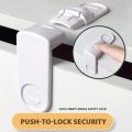 【HOT】 2Pcs/Set Child Safety Cabinet Lock Baby Anti-Theft Security Protector Prevent Babies From Opening The Door At Will Safety Locks. 