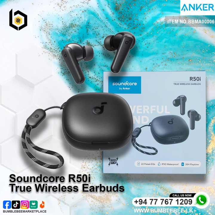 Sound Core R50i Controls Anker Soundcore R50i True Wireless Earbuds – Bluetooth 5.0, Hi ...