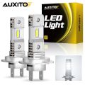 AUXITO H7 LED Bulb CSP Chip Fanless Headlight Bright White 1:1 Slim Mini Design 60W 16000LM 6500K Car Head Lamp 360° 12V 2Pcs. 