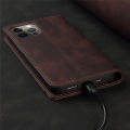 Retro Leather Wallet Foldable Built-in Card Slot and Magnetic Closure Protective Cover For VIVO Y17 / Vivo Y15 / Vivo Y12 / Vivo Y11 Phone Cover Case. 