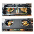 Taiko Gas Cooker with Nonstick (Black or Brown ) and Two Cosmo Burner. 
