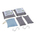 5Pcs Activated Bamboo Charcoal Carbon Air Purifying Bag Deodorizer Refresher with Hook. 
