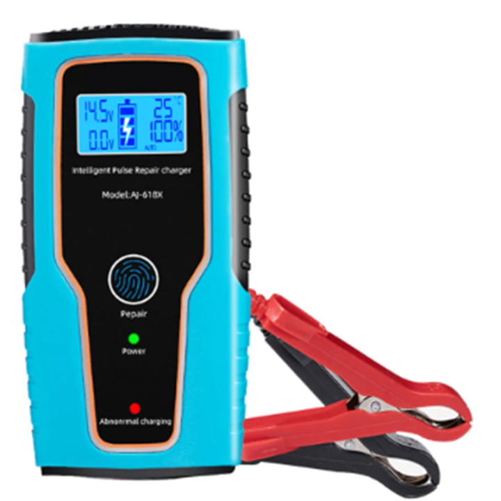 100AH 12V 6A Battery Charger Pulse Repair 100V-250V Automatic US Plug