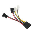 1Pcs 4-Pin Molex to 3-Pin Fan Power Cable Adapter Connector Computer Cooling Fan Cables 12V/5V DC for CPU PC Case Fan. 