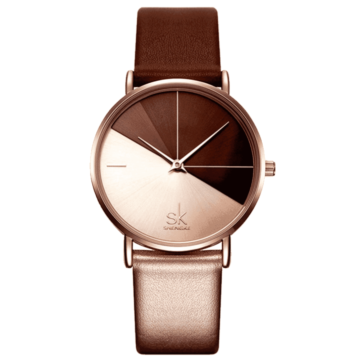 shengke K0095 sk Women's Watches Fashion Leather Wrist Watch Vintage Ladies Watch Irregular Clock Mujer Bayan Kol Saati Montre