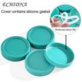 Food Grade Jar Lid Colorful Leak-proof Wide Mouth Jar Lid Airtight Food Grade Silicone Seal Bpa Free Universal Round Cup Cover 10pcs. 