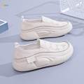 Women's Casual Shoes Platform Shoes Athletic Shoes Nonslip Slip on fashion Shoes Leisure Sneakers for Biking Outdoor Jogging Holiday , Beige , 38. 