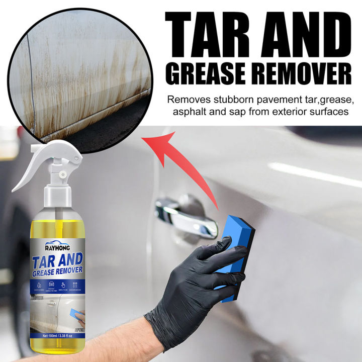Car Oil Tar Grease Remover Solvent Based Formula Auto Car Cleaning Spray Spray Greases Degreaser Cleaner for Wash Maintenance