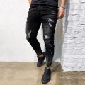 Womail Mens Skinny Stretch Denim Pants Distressed Ripped Freyed Slim Fit Jeans Trousers M300116. 